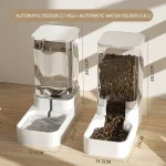 Dog Feeder Cat Automatic Feeding Water Bowl - Image 5