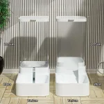 Dog Feeder Cat Automatic Feeding Water Bowl - Image 2