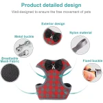 Nylon Cat Harness Adjustable Pet Harnesses Leash Set Mesh - Image 4